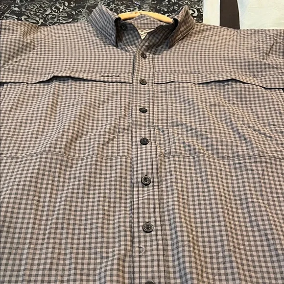 Game Guard Outdoors Men's Classic Checkered Button Down Shirt - Brown - Picture 10 of 11